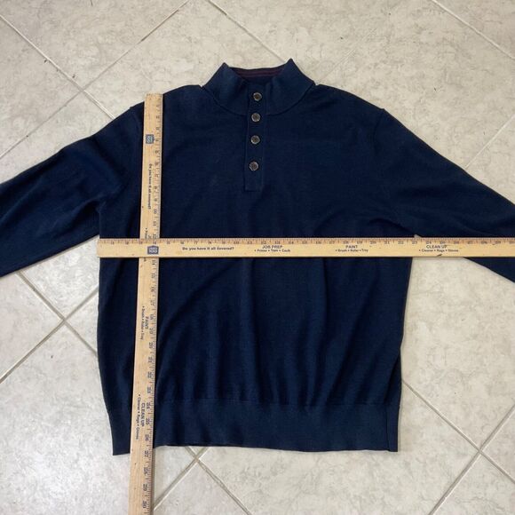 ORVIS FLY FISHING SWEATER MERINO WOOL PULLOVER 1/4 button MEN'S SZ XL Bloke Core - Picture 8 of 12